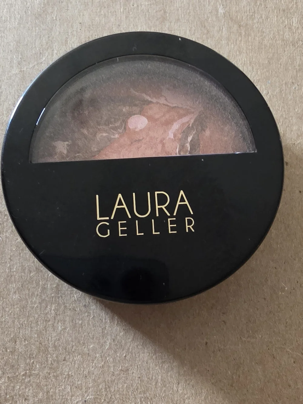 Laura Geller Baked Blush -n-Bronze Marblized 2 In 1 Ginger Bronze Finish 0.30 Oz